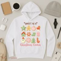 Sweet As A Christmas Cookie Cute Holiday Hoodie thumb 3