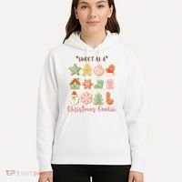 Sweet As A Christmas Cookie Cute Holiday Hoodie thumb 5