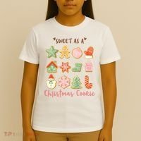 Sweet As A Christmas Cookie Cute Holiday T-Shirt thumb 4