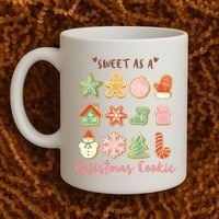 Sweet As A Christmas Cookie Cute Holiday Coffee Mug thumb 2