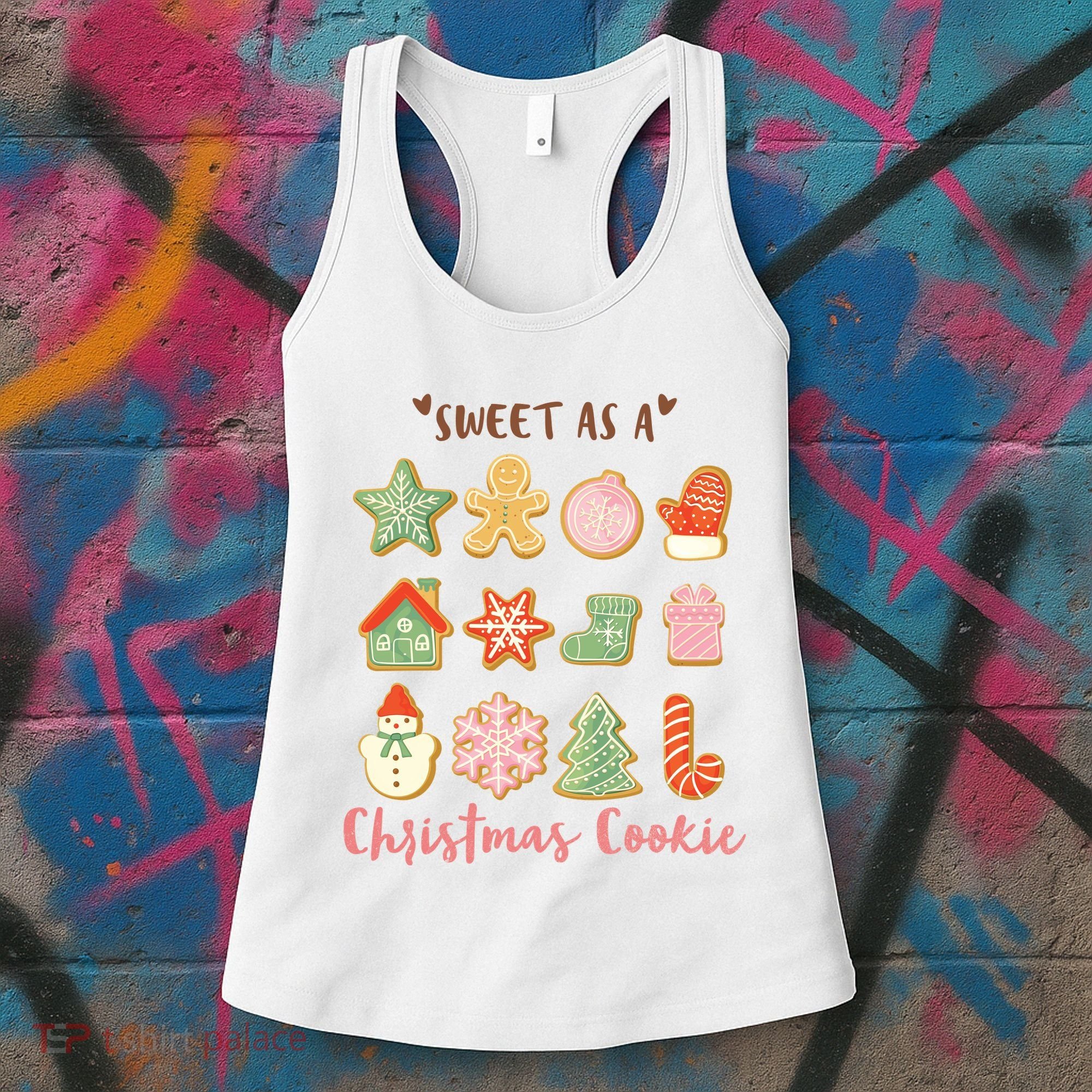 Sweet As A Christmas Cookie Cute Holiday Women's Tank Top