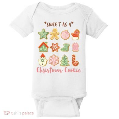 Sweet As A Christmas Cookie Cute Holiday Baby Bodysuit