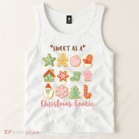 Sweet As A Christmas Cookie Cute Holiday Tank Top thumb 2