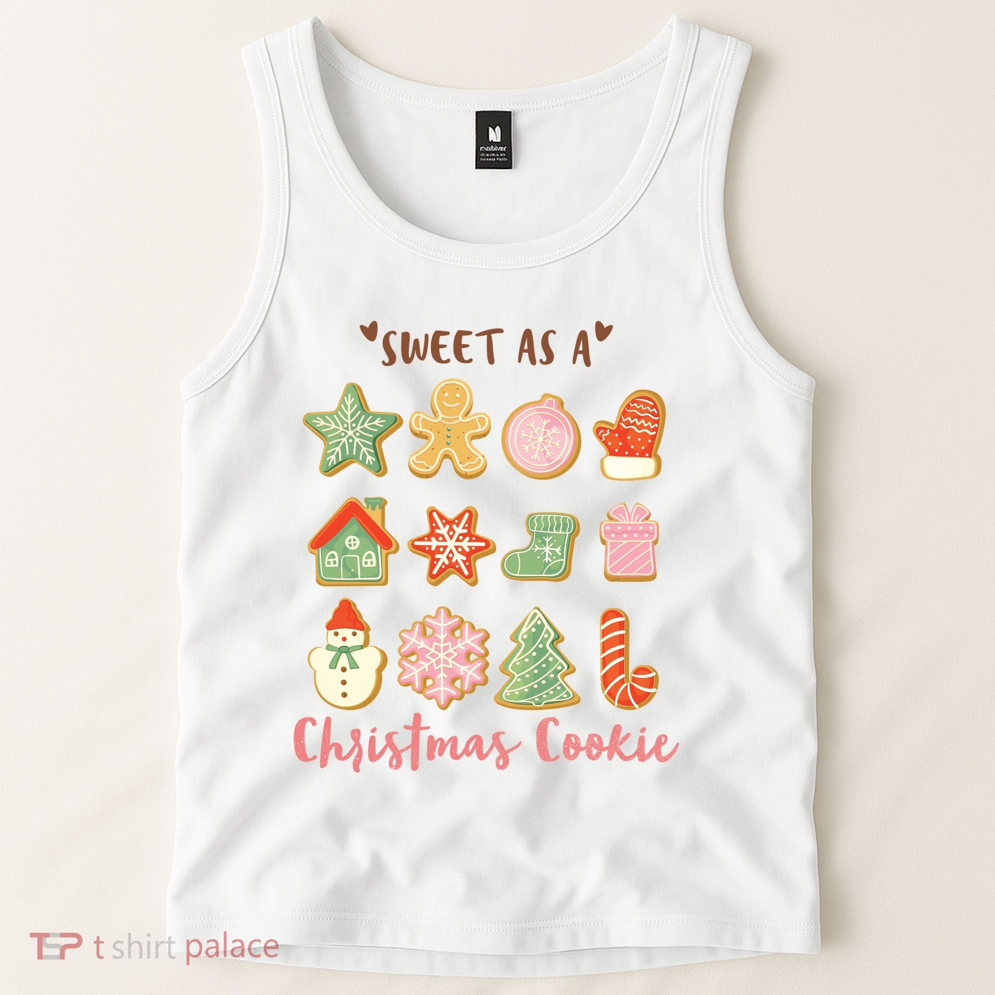 Sweet As A Christmas Cookie Cute Holiday Tank Top