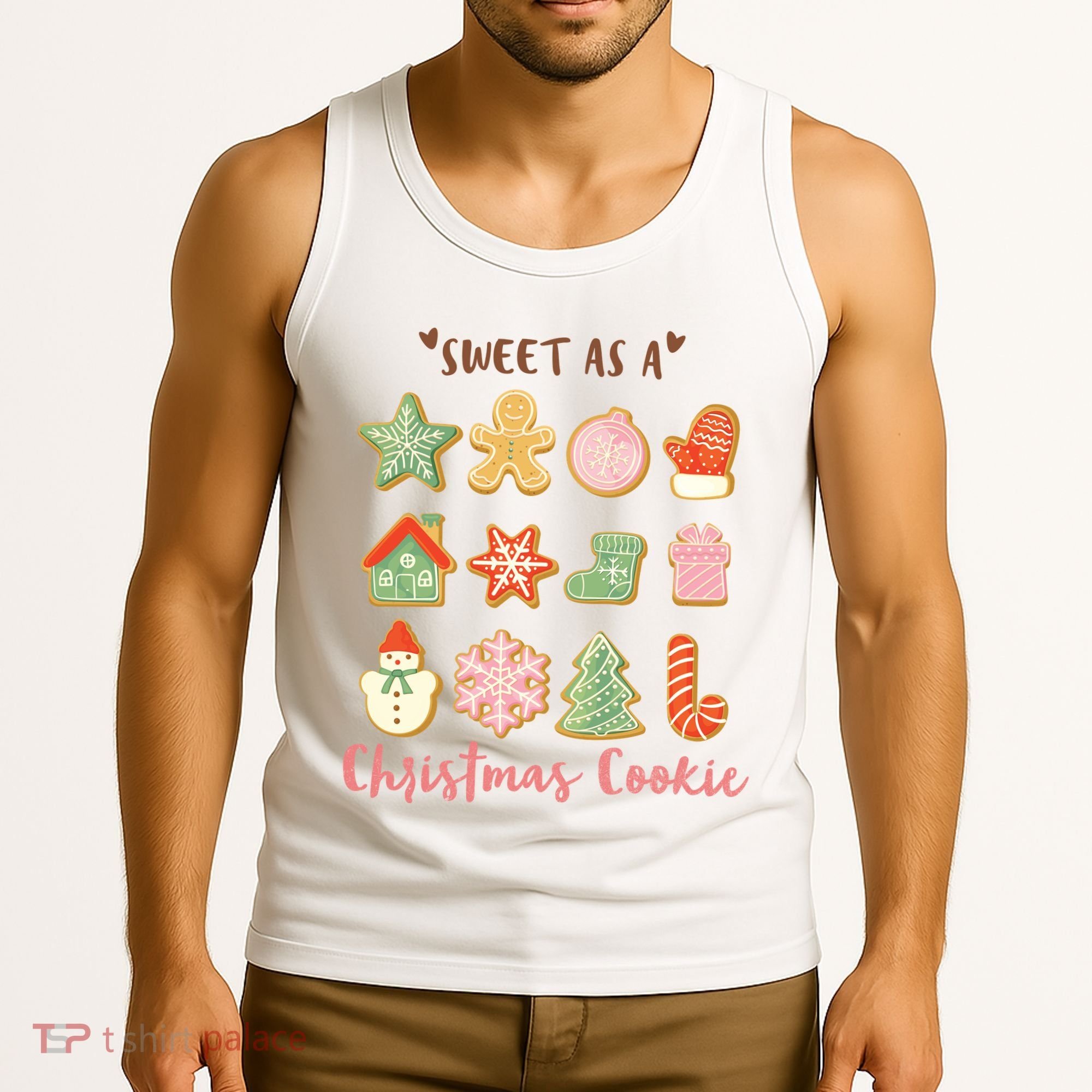 Sweet As A Christmas Cookie Cute Holiday Tank Top