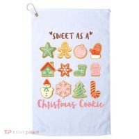 Sweet As A Christmas Cookie Cute Holiday Golf Towel thumb 0