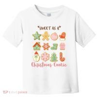 Sweet As A Christmas Cookie Cute Holiday Toddler T-Shirt thumb 0