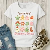 Sweet As A Christmas Cookie Cute Holiday Women's T-Shirt thumb 3
