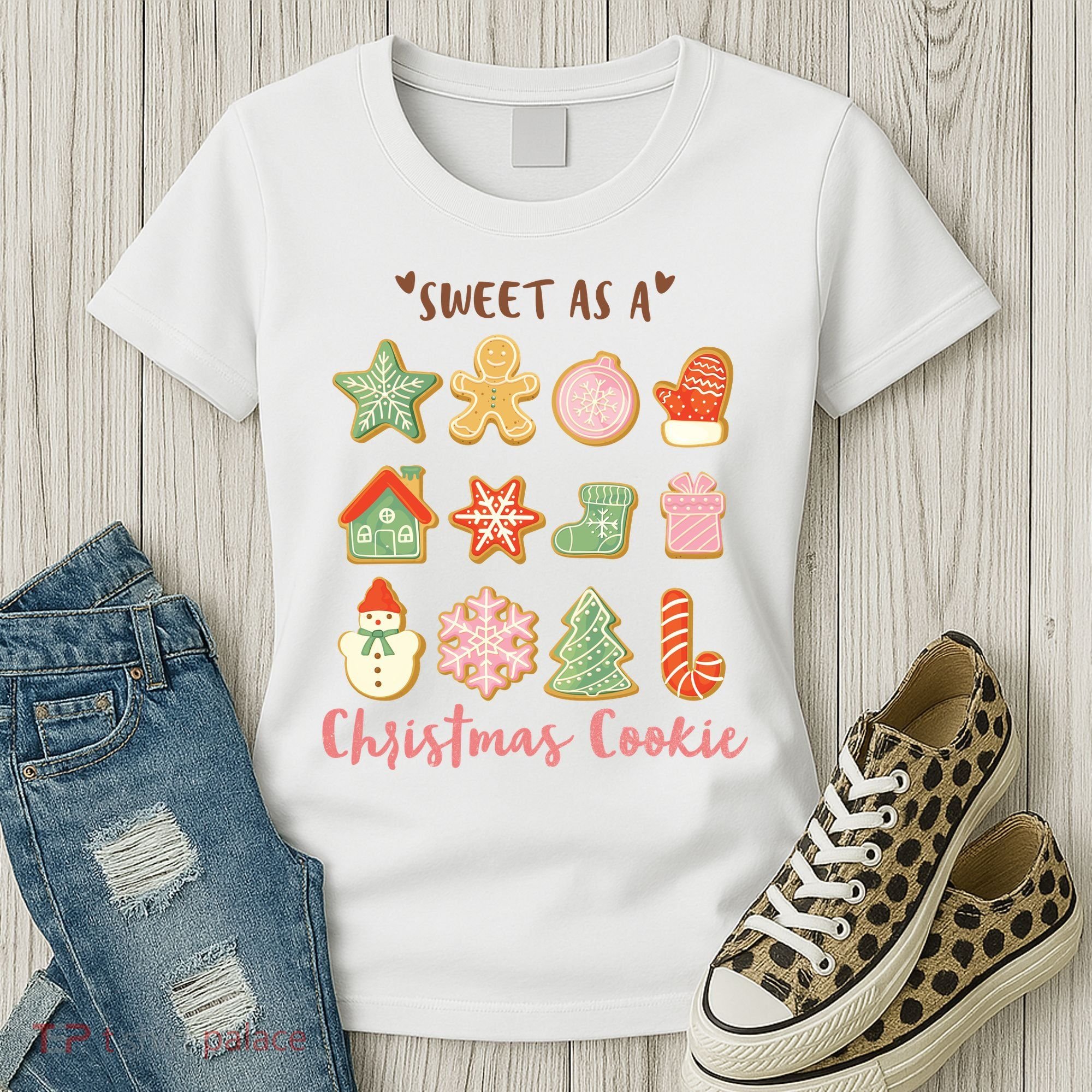 Sweet As A Christmas Cookie Cute Holiday Women's T-Shirt