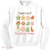 Sweet As A Christmas Cookie Cute Holiday Kids Sweatshirt thumb 0
