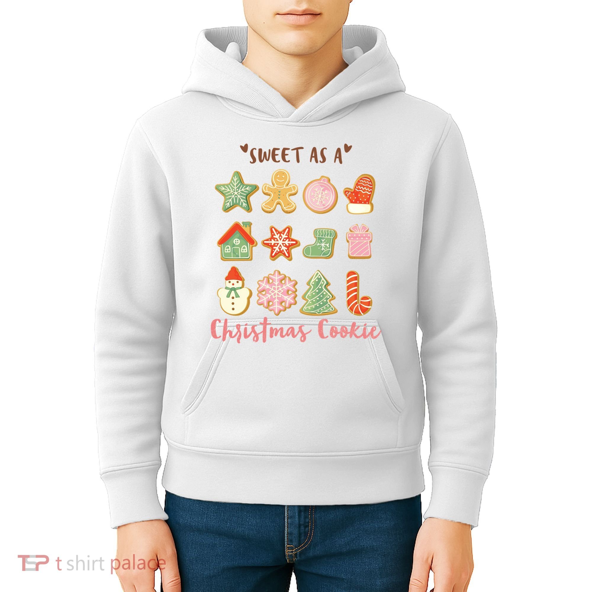Sweet As A Christmas Cookie Cute Holiday Kids Hoodie