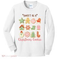 Sweet As A Christmas Cookie Cute Holiday Kids Long Sleeve Shirt thumb 0