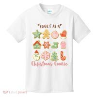 Sweet As A Christmas Cookie Cute Holiday Kids T-Shirt thumb 0