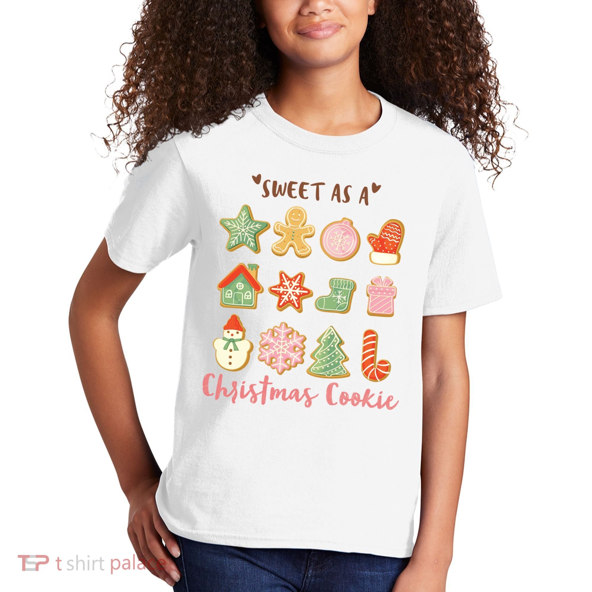 Sweet As A Christmas Cookie Cute Holiday Kids T-Shirt