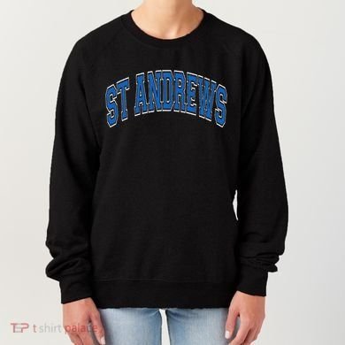 St Andrews Arched Blue Text Women's Sweatshirt