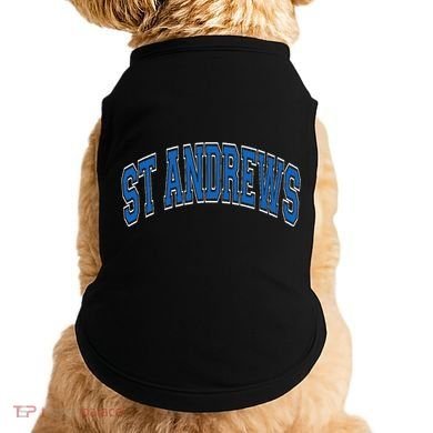 St Andrews Arched Blue Text Doggie Tank