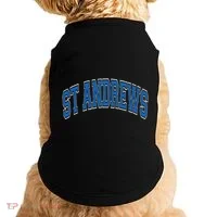 St Andrews Arched Blue Text Doggie Tank thumb 0