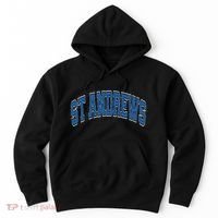 St Andrews Arched Blue Text Hoodie thumb 0