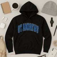 St Andrews Arched Blue Text Hoodie thumb 3