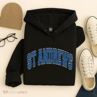 St Andrews Arched Blue Text Hoodie thumb 4
