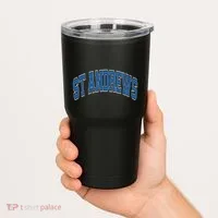 St Andrews Arched Blue Text Tumbler thumb 2
