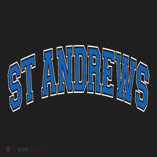 St Andrews Arched Blue Text Tumbler