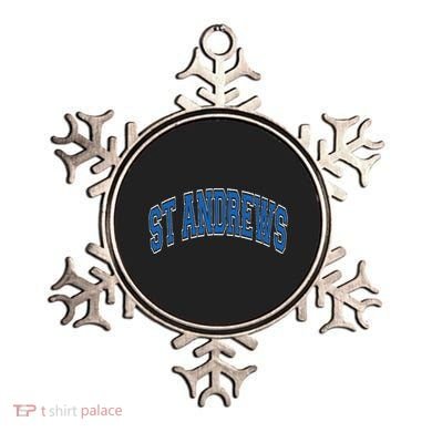 St Andrews Arched Blue Text Ornament