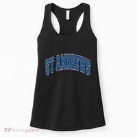 St Andrews Arched Blue Text Women's Tank Top thumb 0