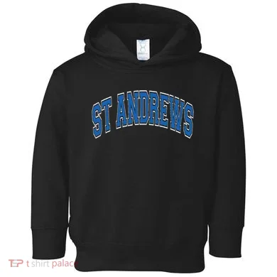 St Andrews Arched Blue Text Toddler Hoodie