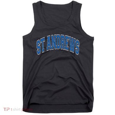 St Andrews Arched Blue Text Tank Top