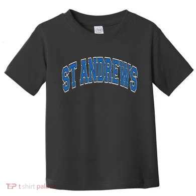 St Andrews Arched Blue Text Toddler T-Shirt