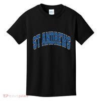 St Andrews Arched Blue Text Kids T-Shirt thumb 0
