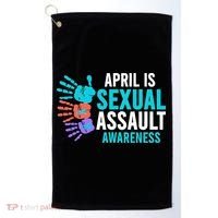 Sexual Assault Awareness Month Sexual Assault Awareness Golf Towel thumb 0