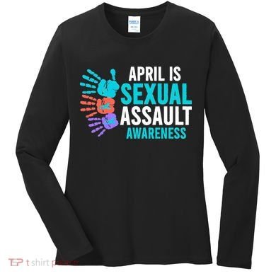 Sexual Assault Awareness Month Sexual Assault Awareness Women's Long Sleeve Shirt