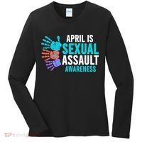 Sexual Assault Awareness Month Sexual Assault Awareness Women's Long Sleeve Shirt thumb 0