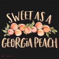Sweet As A Georgia Peach Cute Funny Southern Georgia Hoodie thumb 2