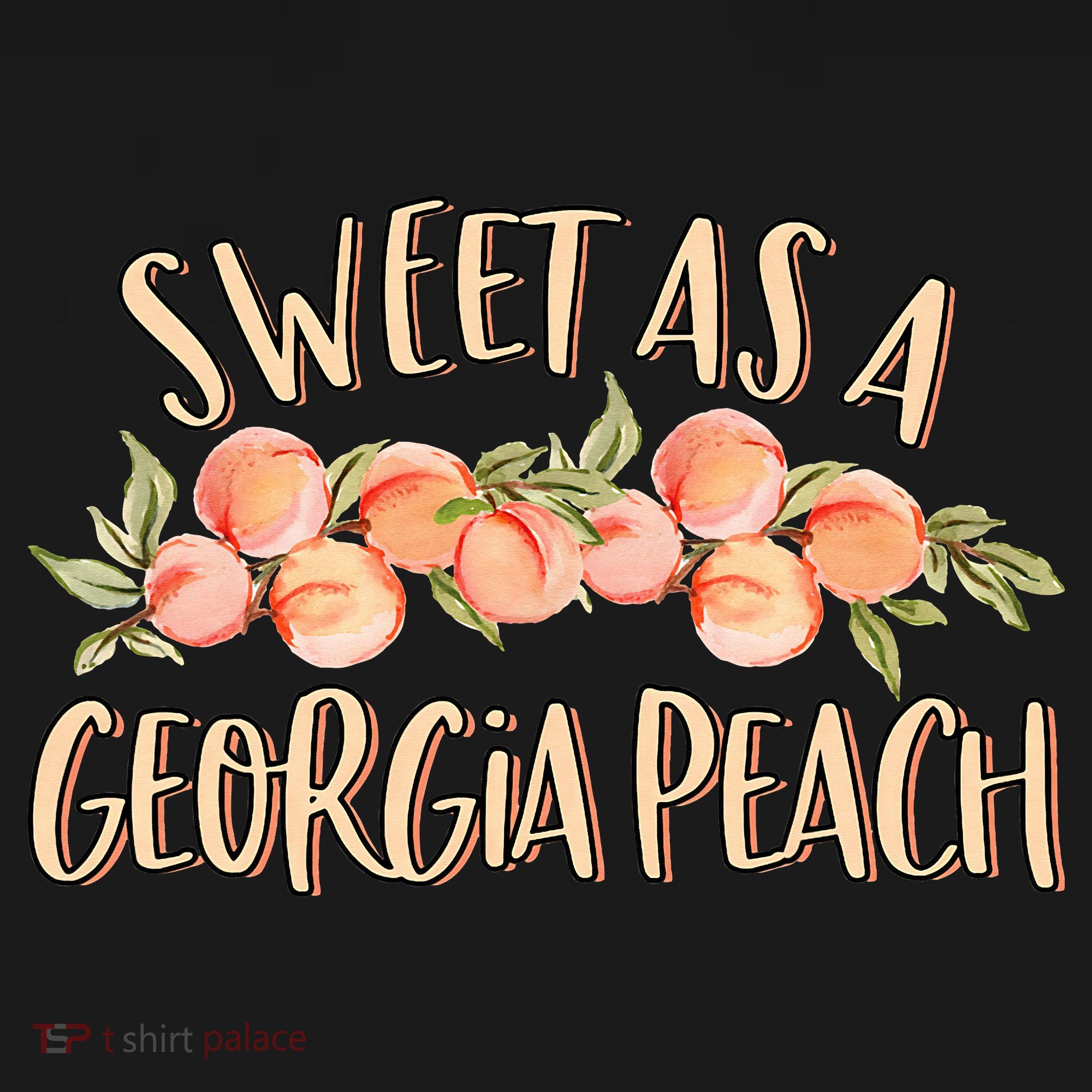 Sweet As A Georgia Peach Cute Funny Southern Georgia Apron