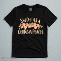Sweet As A Georgia Peach Cute Funny Southern Georgia T-Shirt thumb 5