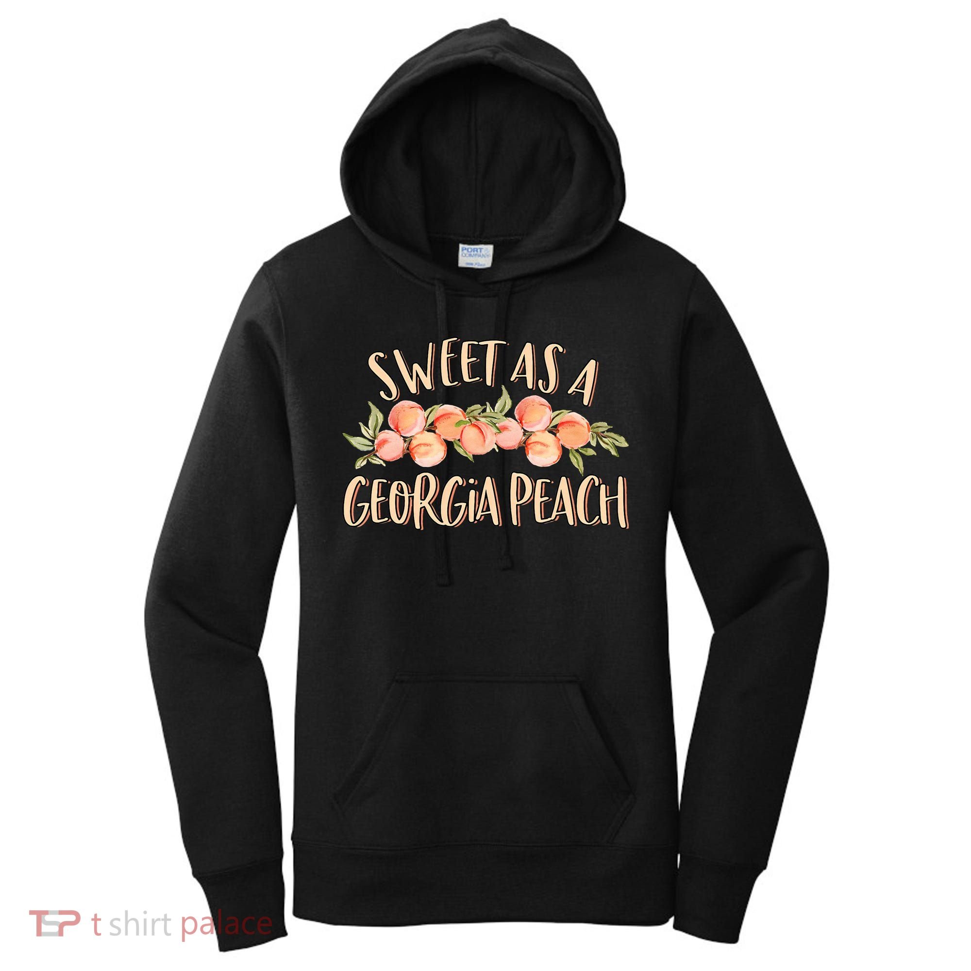 Sweet As A Georgia Peach Cute Funny Southern Georgia Women's Hoodie