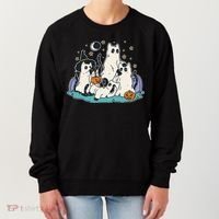 Spooky and Adorable Black Cat Halloween Costumes Women's Sweatshirt thumb 0