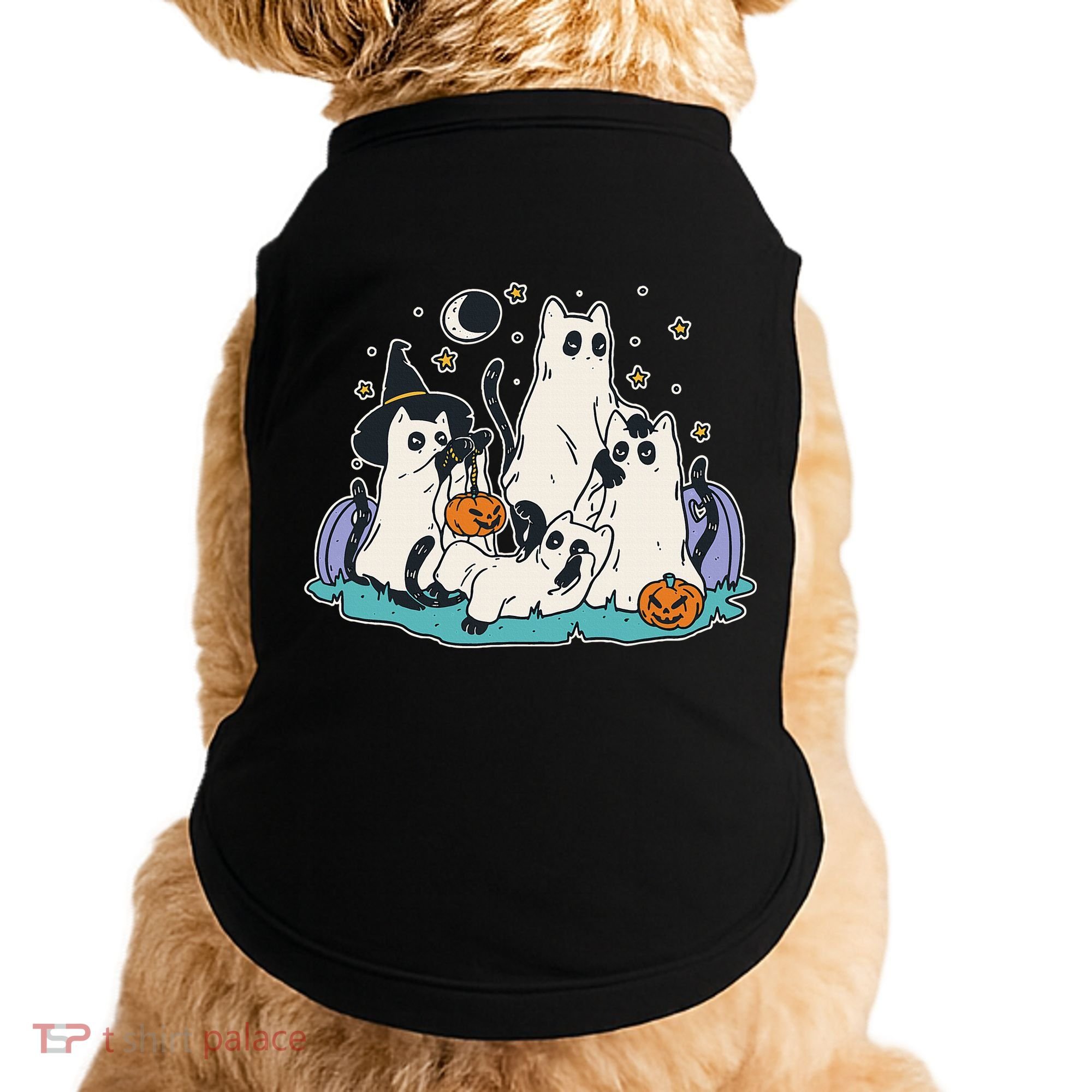 Spooky and Adorable Black Cat Halloween Costumes Doggie Tank