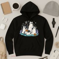 Spooky and Adorable Black Cat Halloween Costumes Hoodie thumb 3