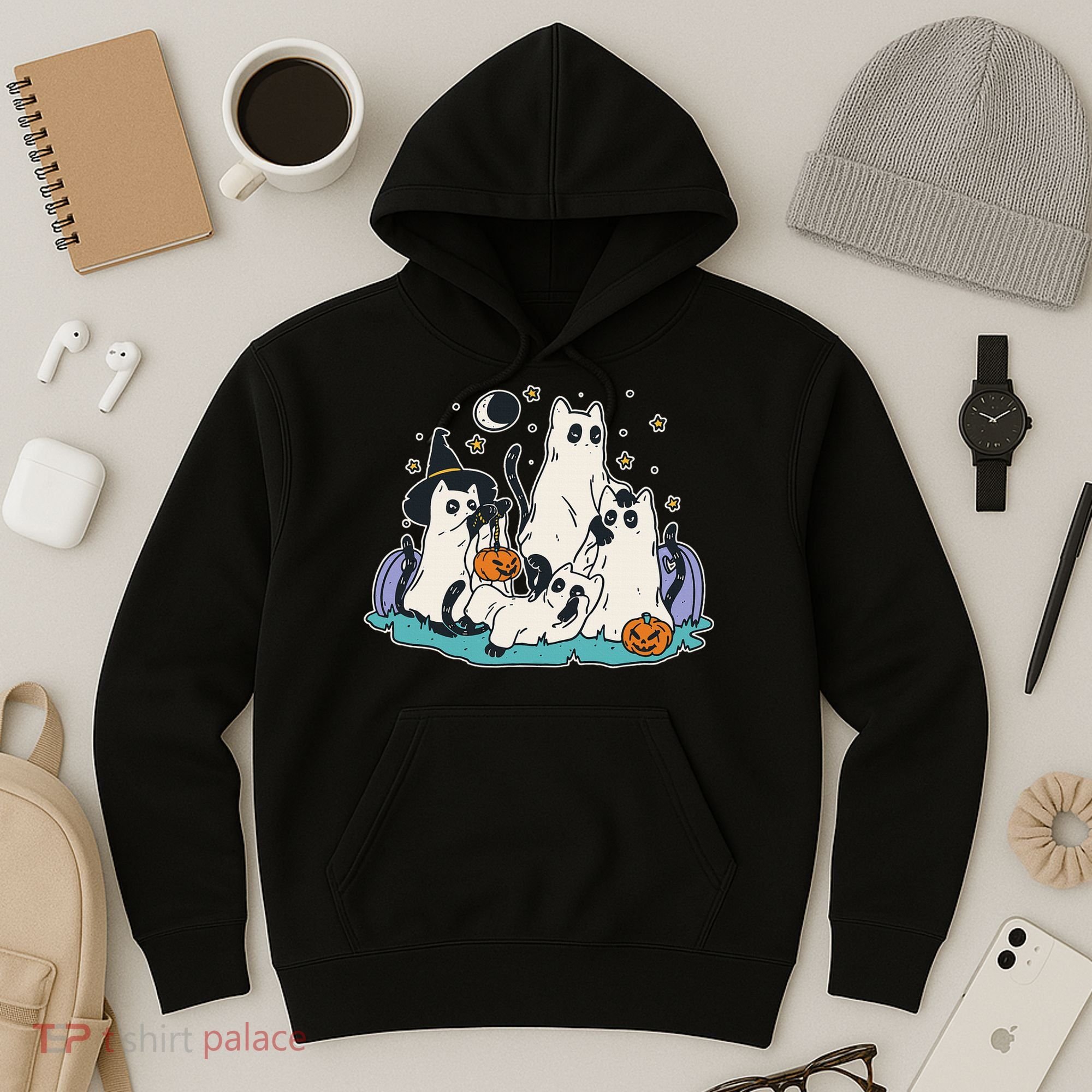 Spooky and Adorable Black Cat Halloween Costumes Hoodie