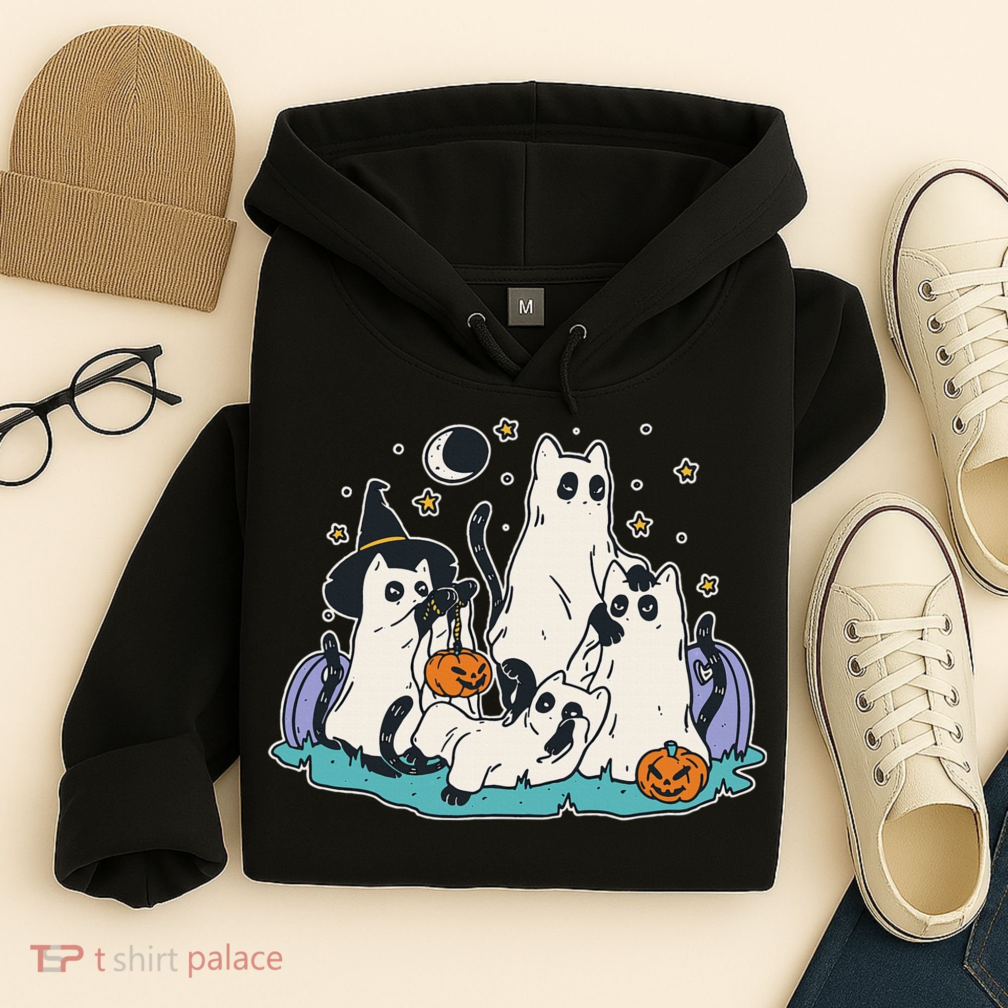 Spooky and Adorable Black Cat Halloween Costumes Hoodie
