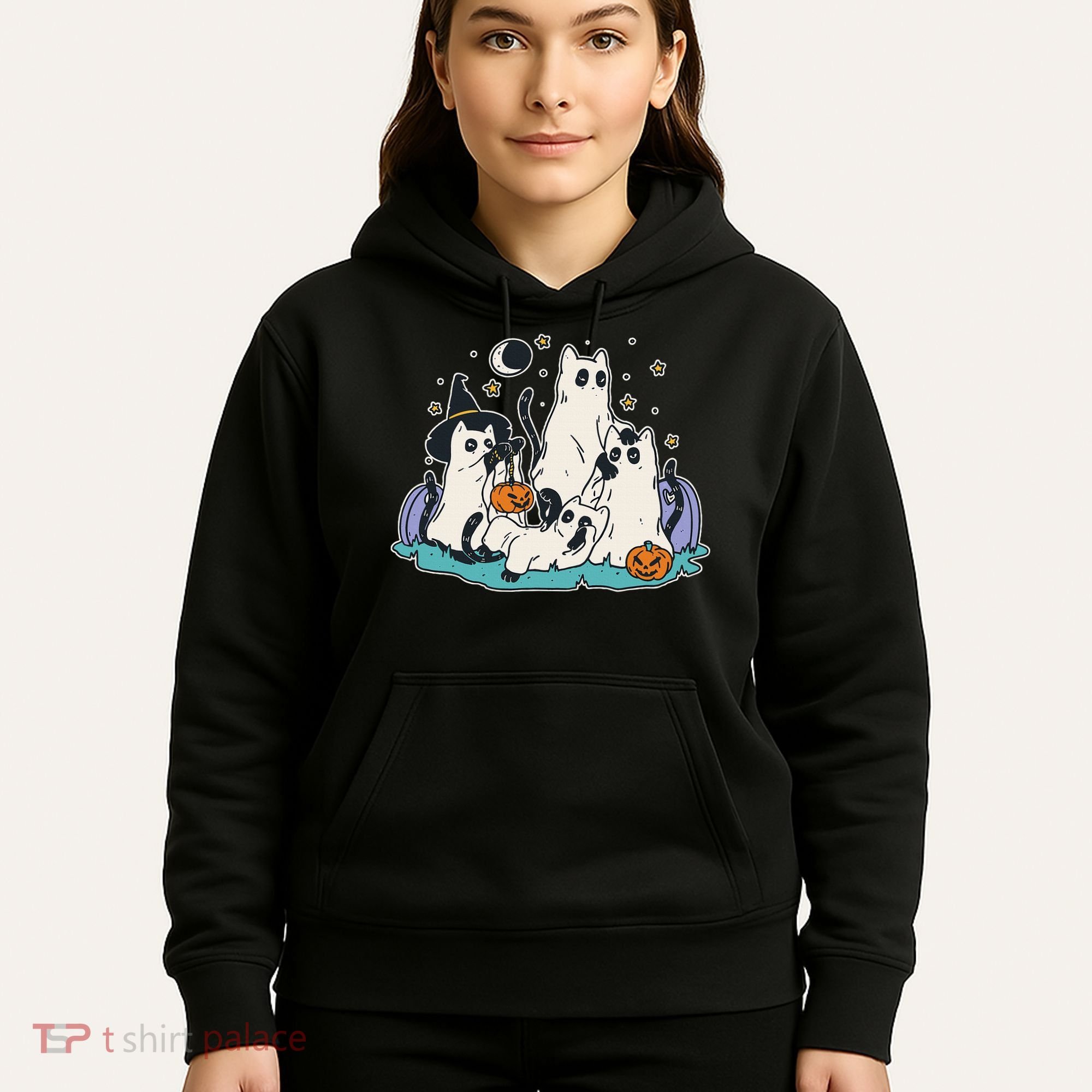 Spooky and Adorable Black Cat Halloween Costumes Hoodie