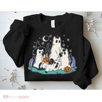 Spooky and Adorable Black Cat Halloween Costumes Sweatshirt thumb 2