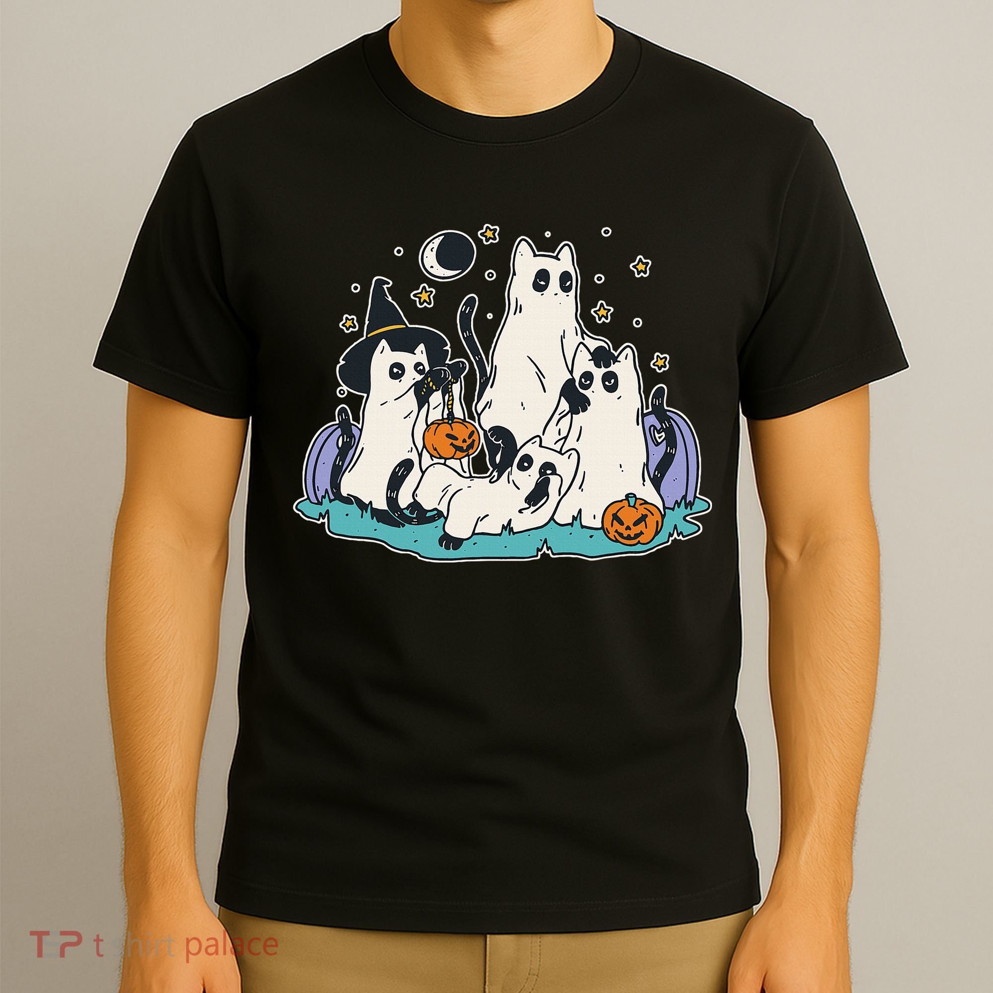 Spooky and Adorable Black Cat Halloween Costumes T-Shirt