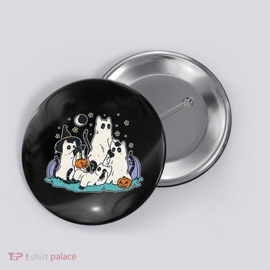 Spooky and Adorable Black Cat Halloween Costumes Button
