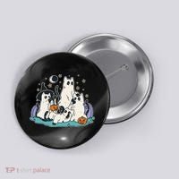 Spooky and Adorable Black Cat Halloween Costumes Button thumb 0
