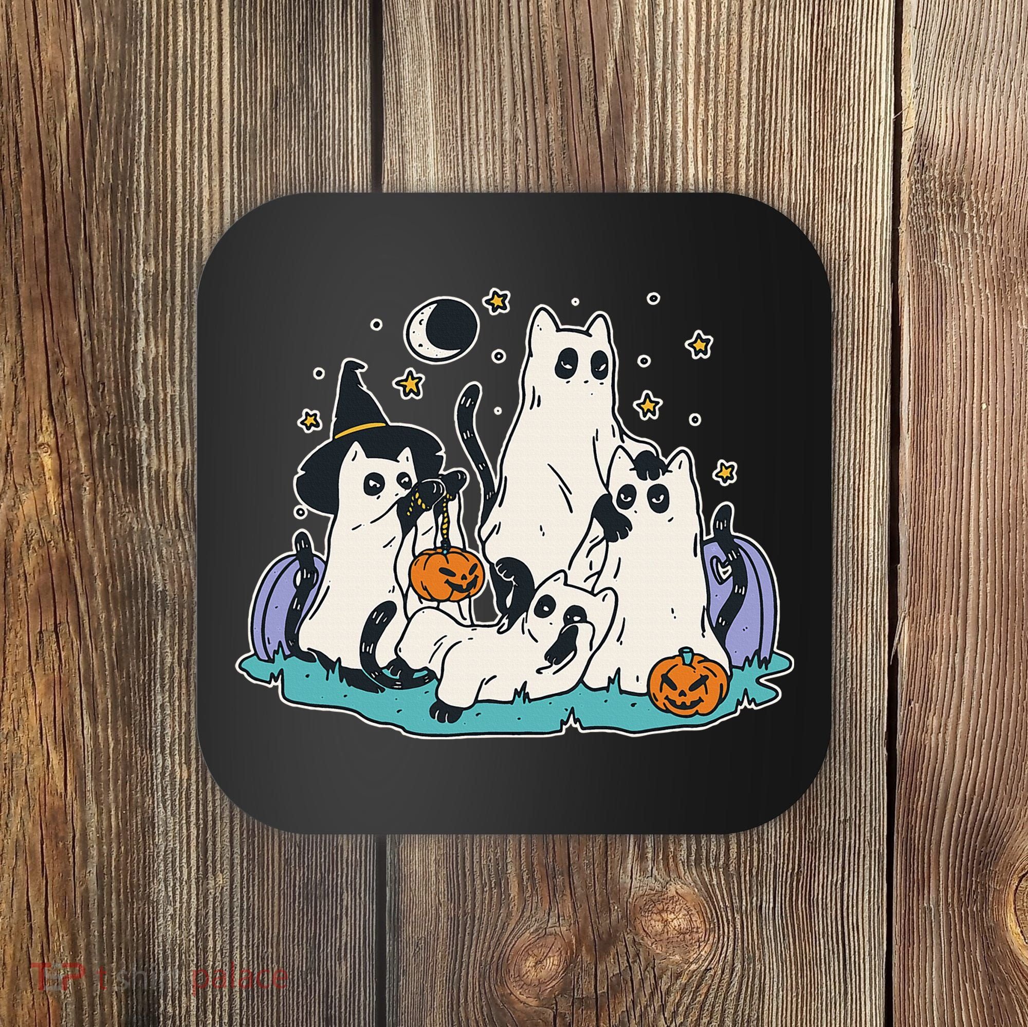 Spooky and Adorable Black Cat Halloween Costumes Coaster